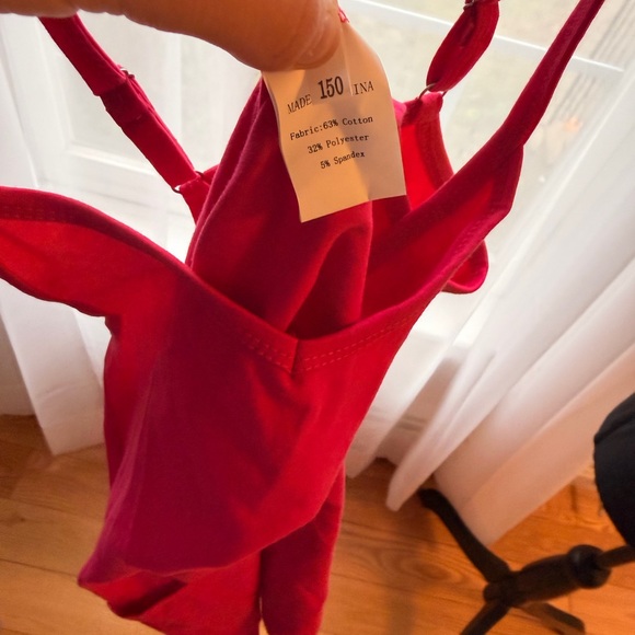 Red Sleeveless Jumpsuit - Picture 5 of 5